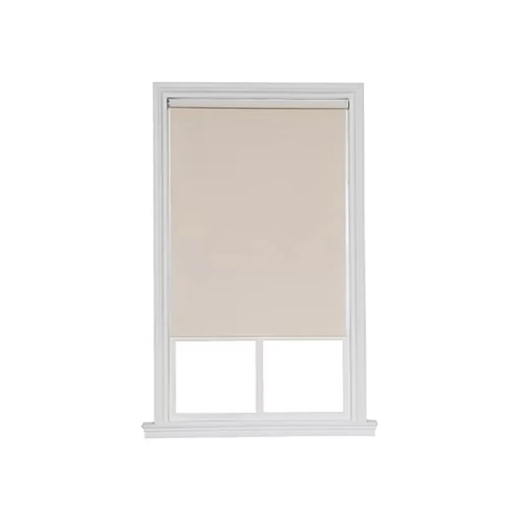 44.25x64 Charlotte Cut To Width Cordless Blackout Roller Shade Cream Mist
